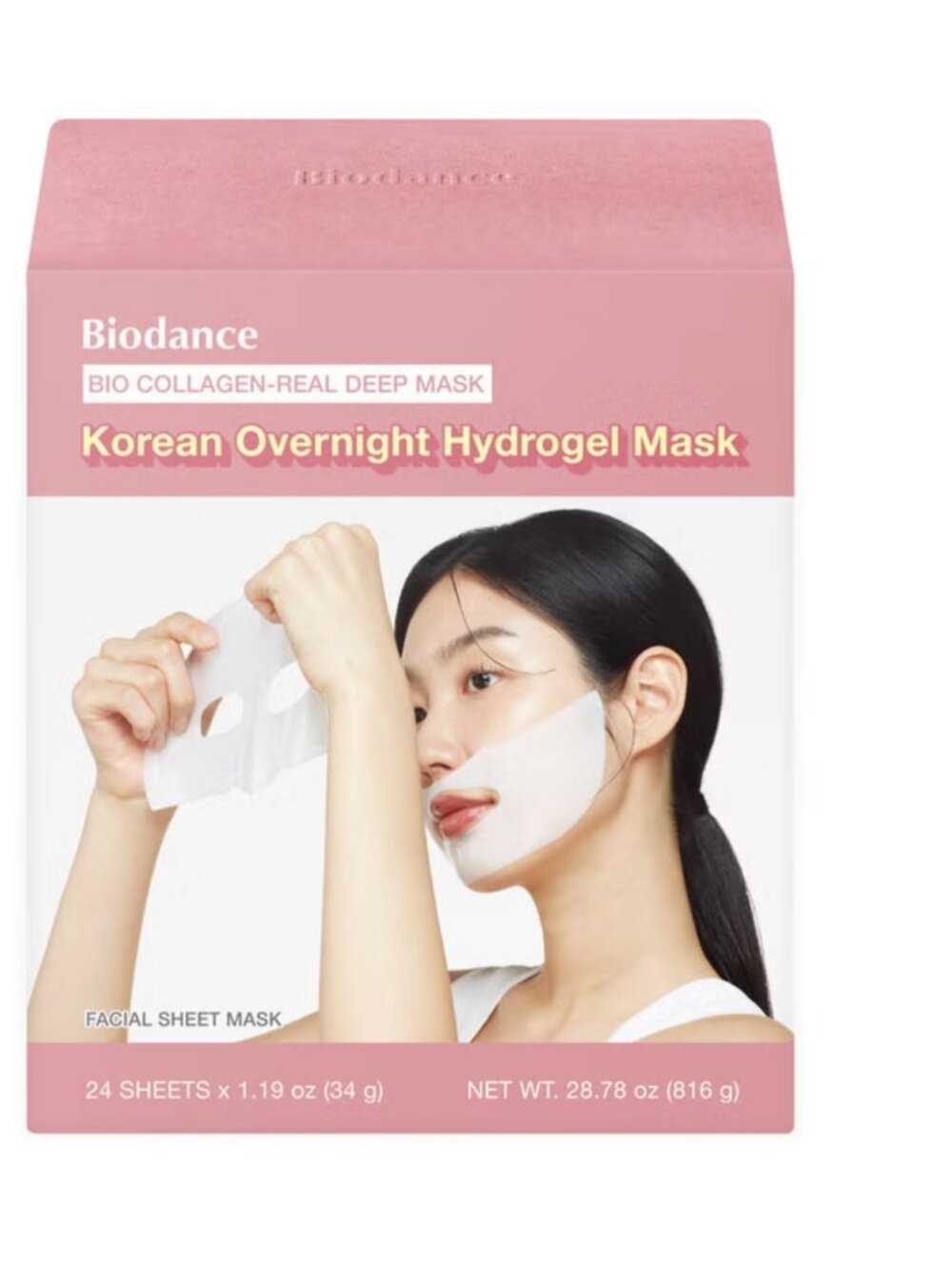 NEW Biodance Korean Overnight Hydrogel Face Mask 24 Sheets, Deep Collagen Sealed